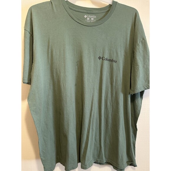 Columbia Men's Green Short Sleeve T-Shirt - Picture 1 of 2